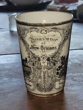 1900s NEW ORLEANS Louisiana Porcelain Souvenir Transferware Cup VICTORIA Austria