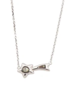 Coach Shooting Star Abalone Pendant Necklace Sterling Silver - Picture 1 of 3