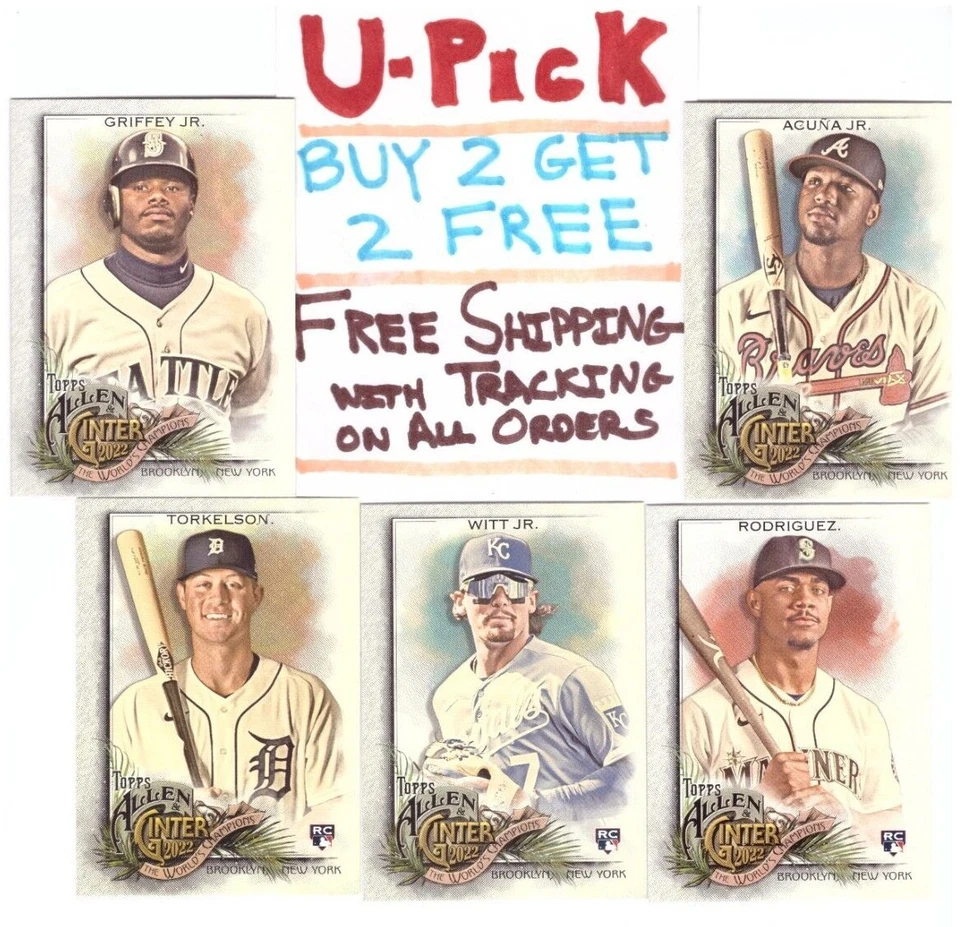 2022 Topps Allen + Ginter Base U-Pick 1-250 Buy 2 Get 2 FREE Ships FREE - Image 1 of 1