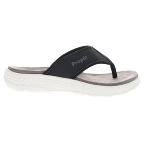 PROPET WST001 Travelactiv Ft WOMEN'S Black Flip Flop WATER FRIENDLY Sandal 8 WW - Picture 1 of 2