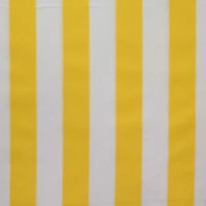 Outdoor Upholstery Waterproof Canvas fabric Yellow White Striped BTY 60" - Picture 1 of 1