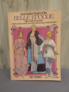 Belle Epoque Paper Dolls In Full Color Tom Tierney 1982 Worth Paquin Lanvin More - Picture 1 of 8