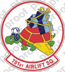AUFKLEBER USAF 701ST AIRLIFT SQUADRON v2 - Bild 1 von 1