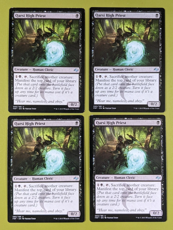 Qarsi High Priest x4 Fate Reforged 4x Playset Magic the Gathering MTG - Image 1 of 1