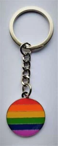 Regenbogen Schlüsselanhänger rainbow gay keychain CSD LGBTQ queer proud divers - Bild 1 von 1