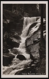 Triberg Water Falls Upper Part Germany Postcard - Picture 1 of 2