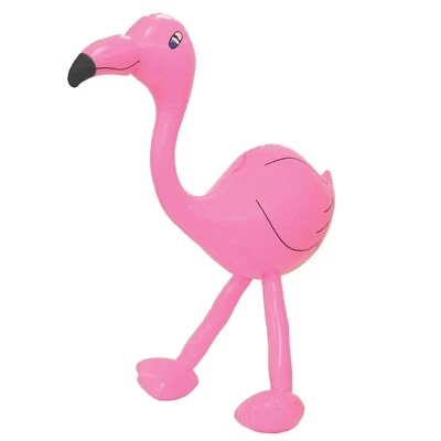 Aufblasbare ROSA FLAMINGO Blow up hawaiianische Party Requisite Dekoration Strand Pool Party - Bild 1 von 2