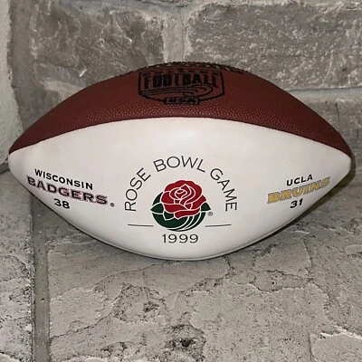 Como Nuevo 1999 Rose Bowl Wisconsin Badger UCLA Bruins Wilson Fútbol Ron Dayne Foto 1 de 4