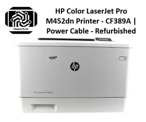 HP Color LaserJet Pro M452dn Printer - CF389A | Power Cable - No Toner - No Drum - Picture 1 of 1