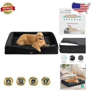 Supportive Orthopedic Dog Bed for Giants - Soft Flannel, Washable & Eco-Friendly - Picture 1 of 11