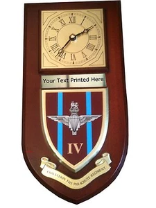 4 bn Parachute Regiment Personalised Military Wall Clock Plaque UK Made for MOD - Picture 1 of 1