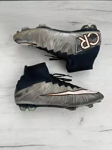 Nike Mercurial Superfly CR7 FG argento metallizzato ACC carbonio rari tacchetti da calcio - Foto 1 di 20
