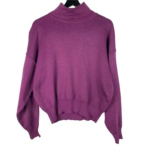Vintage Obermeyer Women's Ski-T Wool Dolman Sleeve Turtleneck Sweater Size L - Picture 1 of 7