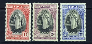 Tonga 1938 Queen Salote 20th. Accession Anniversary Set SG 71 bis SG 73 POSTFRISCH - Bild 1 von 2