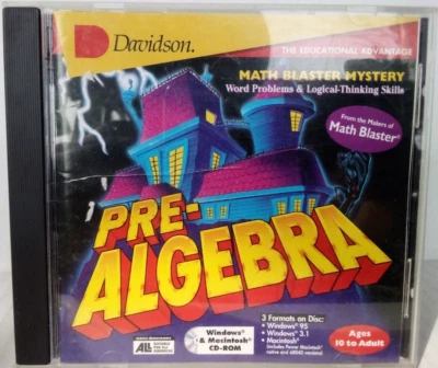 Pre- Algebra  Word Problems and Logical Thinking Skills by Davidson CD-ROM 1994 - Image 1 of 4