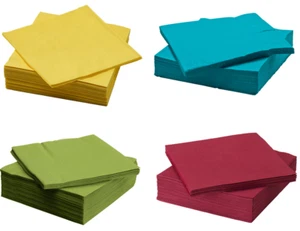 New Paper Napkins pack of 50 Recyclable Tableware Tissues 3-Ply 40x40cm Party - Picture 1 of 14