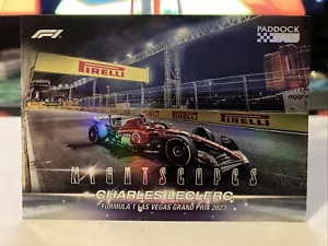 2024 Topps Paddock Pass Charles Leclerc NIGHTSCAPES INSERT - Picture 1 of 2