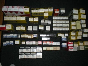 VINTAGE TUBES LOT OF 120 NEW OLD STOCK LOOK AT PICS CLOSE INCL 8 CAPS - Picture 1 of 12