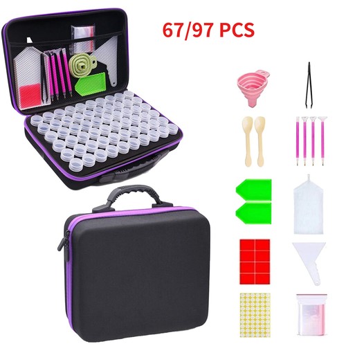 30/60 Slots Diamond Art Storage Boxes Kits, Diamond Painting Accessory ...