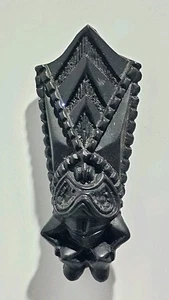 Vintage Coco Joe’s Black Figurine Tiki Hawaii Souvenir Resin Fridge Magnet 2.5" - Picture 1 of 9