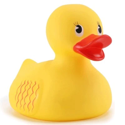 LIBERTY IMPORTS 10" Jumbo Classic Yellow Rubber Duck Bathtime Toy, Floating Fun Pool Preschool