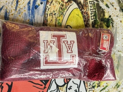 VTG Texas A&M Headband Sweatband New Old Stock 80s 90s New - See Photos Licensed - Image 1 of 2