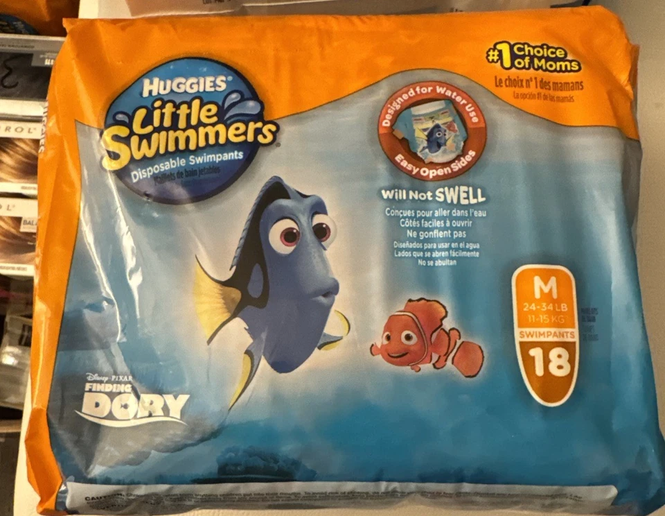 Huggies Little Swimmers Disposable Swim Diapers Size 4(M) 18 Count 24-34 lbs - Image 1 of 1