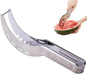 Melon Fruit Cantaloupe Slicer Watermelon Slicer Kitchen Tool Stainless Cutter - Picture 1 of 4