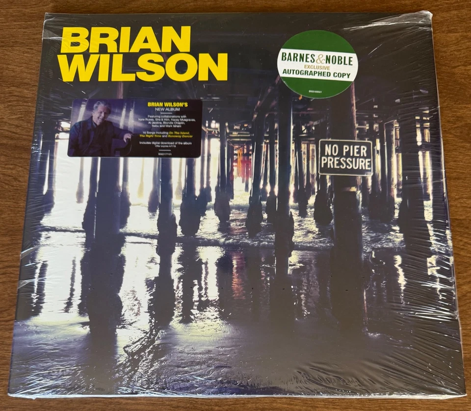 Brian Wilson "No Pier Pressure" LP Signed/New/Sealed  Beach Boys - Image 1 of 4
