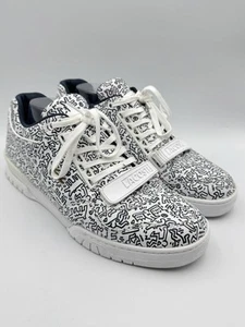 Keith Haring x Lacoste Missouri White Shoes Sneakers Navy Blue Tee Men’s 10.5 - Bild 1 von 9