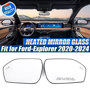 Left+Right Side Mirror Glass for Explorer 2020–2025 Heated with Blind Spot BLIS - Picture 1 of 14