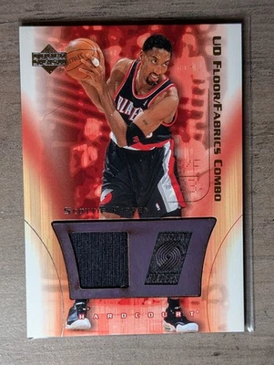 Combo de telas de piso de pista dura de cubierta superior Scottie Pippen SP-FF 2003-04 Foto 1 de 2