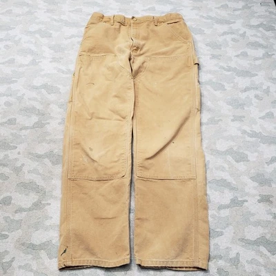 Vintage Carhartt Pants Mens 36x32 Brown Double Knee B01 Union Made Straight Leg - Image 1 of 4