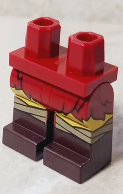 New LEGO Cave Woman  Caveman Legs Fur Britches Loincloth Dark Red Straps Boots - Image 1 of 2