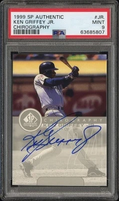 1999 SP Authentic Ken Griffey Jr auto card PSA 9 - Image 1 of 2