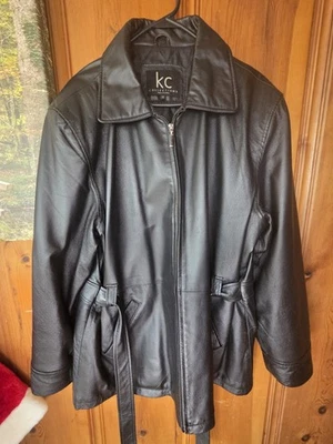 Chaqueta de cuero KC Collection Geninue para mujer talla XXXL Foto 1 de 4