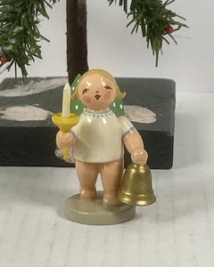 1811/25 Alter Engel mit Kerze und Glocke von Wendt und Kühn Erzgebirge - Picture 1 of 5