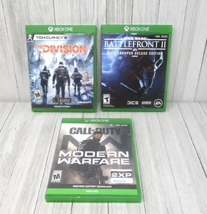 XBOX ONE 3 Juegos Battlefront II, The Division, Call of Duty Modern Warfare - Imagen 1 de 15