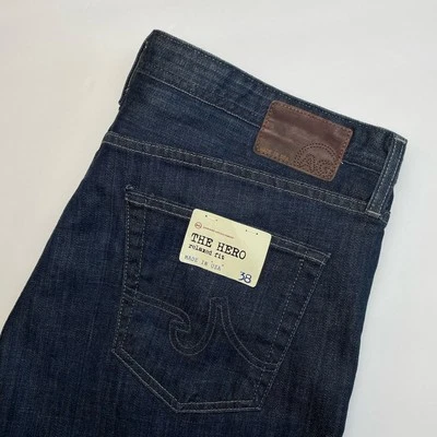 AG Adriano Goldschmied The Hero Jeans Mens 38x34 (36"L) Relaxed Fit Made In USA - Image 1 of 4