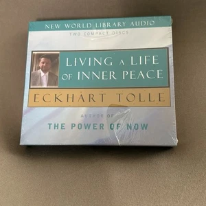 Living a Life of Inner Peace by Eckhart Tolle (2004, Compact Disc) - Afbeelding 1 van 2