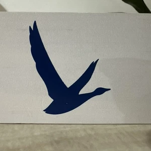 Grey Goose white Wood Rectangular  Serving Tray w/ blue Rope Handles goose logo - Picture 1 of 8