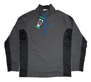 NUEVO Spyder Suéter Chaqueta Para Hombre XL Salida 1/2 Cremallera Núcleo Pullover Térmico Nuevo con Etiquetas - Imagen 1 de 11