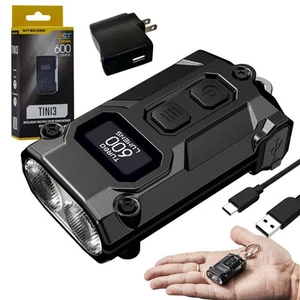 Nitecore TINI3 MCT Intelligent Multiple Color Temperatures Keychain Light Black - Picture 1 of 10