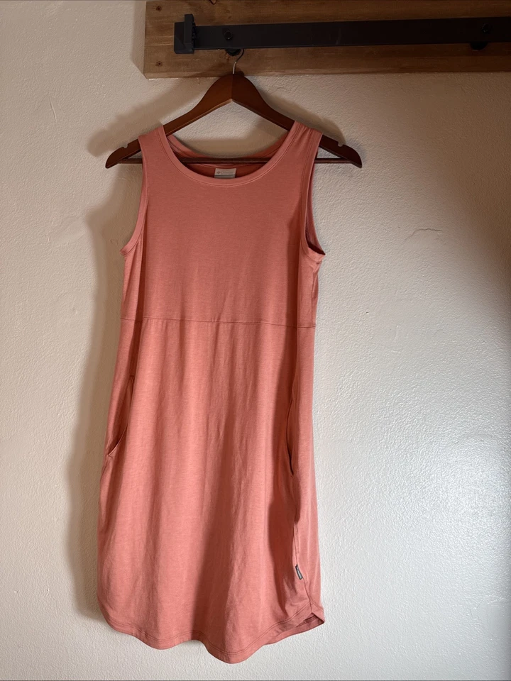 Vestido Columbia sin mangas midi coral para mujer talla pequeña coral Foto 1 de 4