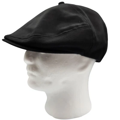 KANGOL Wool Quarterback Cabbie Cap FLEXFIT L-XL Black Logo On Back EUC - Image 1 of 4