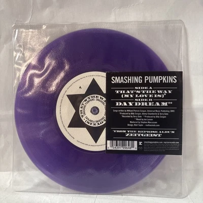 Smashing Pumpkins -  That’s The Way (My Love Is) 7”  Purple Vinyl Record Single - Image 1 of 2