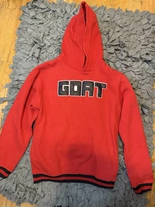 Evolution in Design Red Hoodie with GOAT Print - Picture 1 of 8