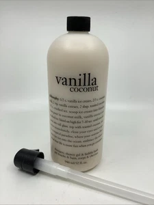 Champú Philosophy Vainilla Coco Gel de Ducha y Baño de Burbujas 32 OZ con bomba - Imagen 1 de 3