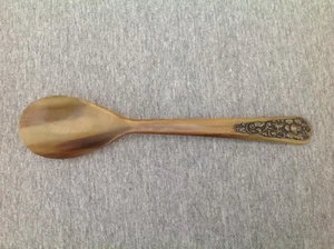 Vintage 70er Jahre Kunststoff Servierhorn Löffel - Bild 1 von 12