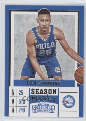 2017 Panini Contenders Draft Picks Season Variation Ben Simmons (Blue Jersey) #3 - Image 1 of 2